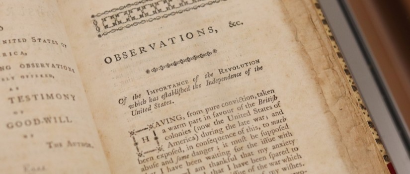close up on old book