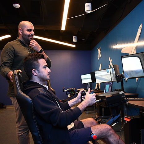 MCEC flight simulator room