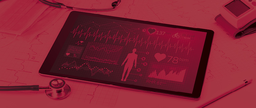 close up of health information on ipad