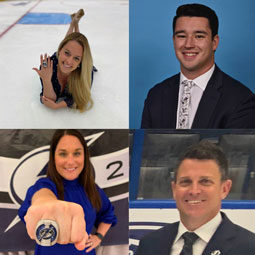 Group of alumni working in the NHL