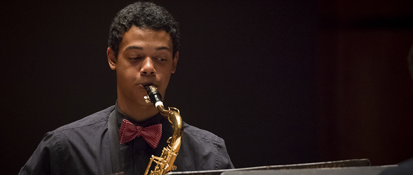 saxophone student