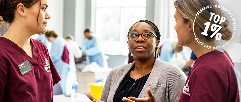 bsn students with faculty